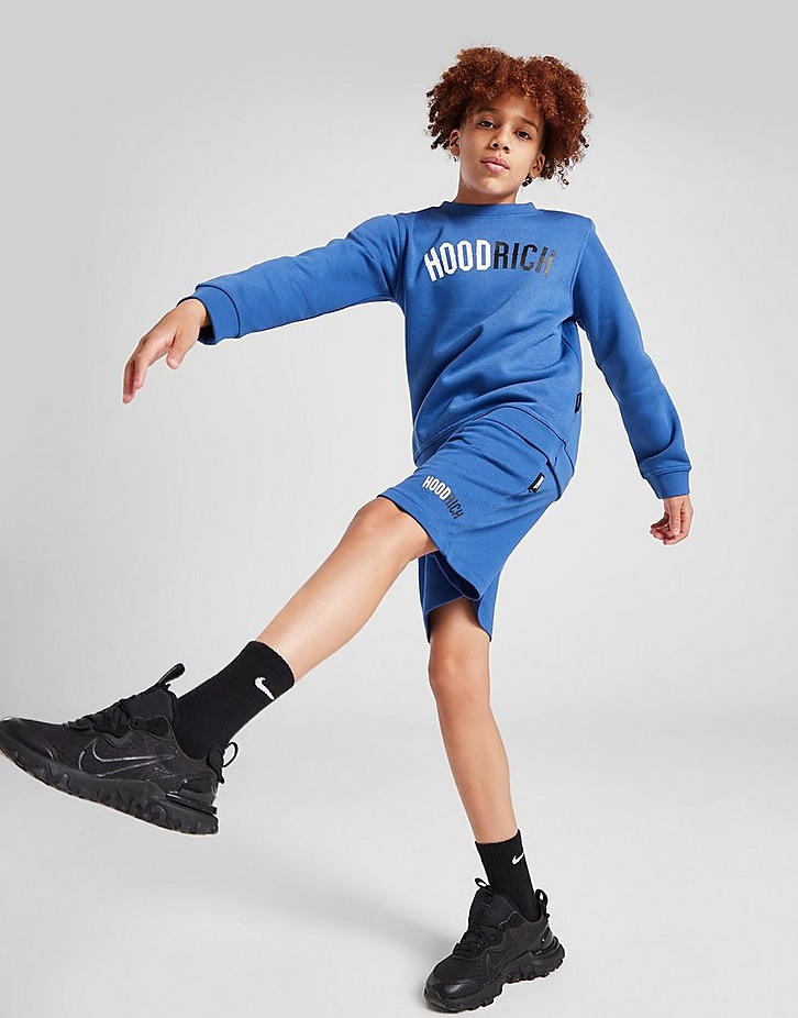 Hoodrich Enhance Crew Sweatshirt/Shorts Set Junior